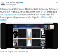 联邦调查局有助于训练尼日利亚加密违法调查人